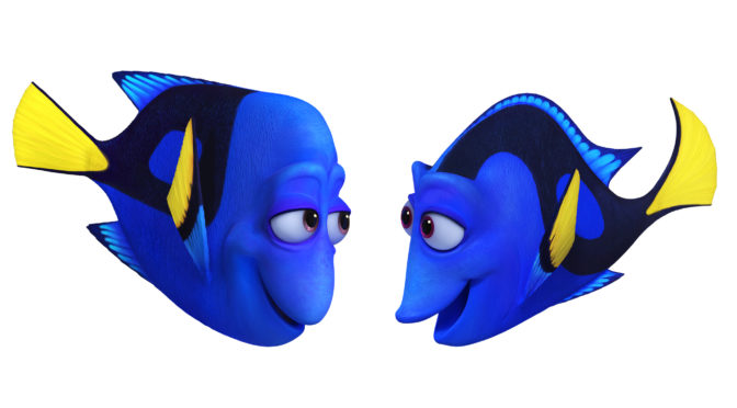 animation of Dory's parents
