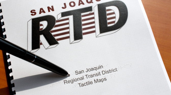San Joaquin RTD Introduces Accessible Transit Maps in Collaboration with LightHouse’s MAD Lab and CCBVI