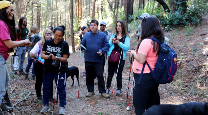 A Health and Wellness group at Enchanted Hills camp.