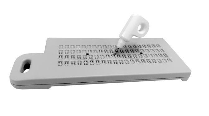 Go Paperless with the Versa Slate Braille Writer from Adaptations
