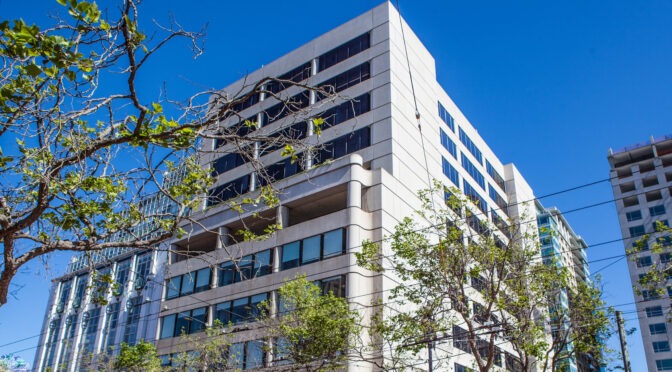 The front facade of The Lighthouse Building, our new headquarters at 1155 Market Street.